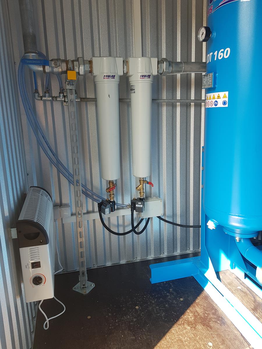 kontenerowa stacja sprężonego powietrza