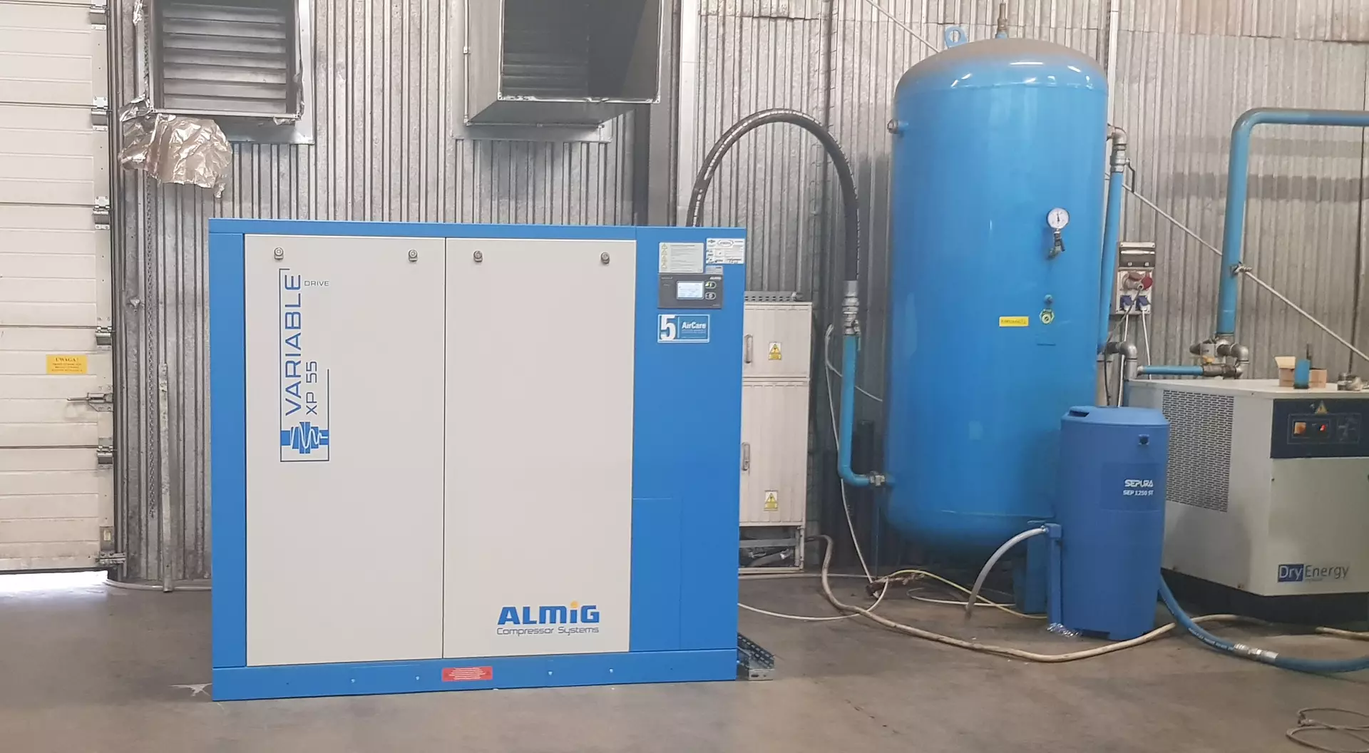 Kompresor w zakładzie przemysłu chemicznego