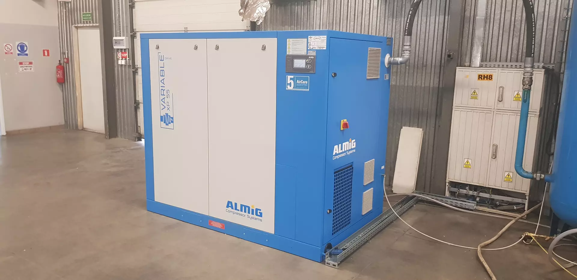 Kompresor w zakładzie przemysłu chemicznego