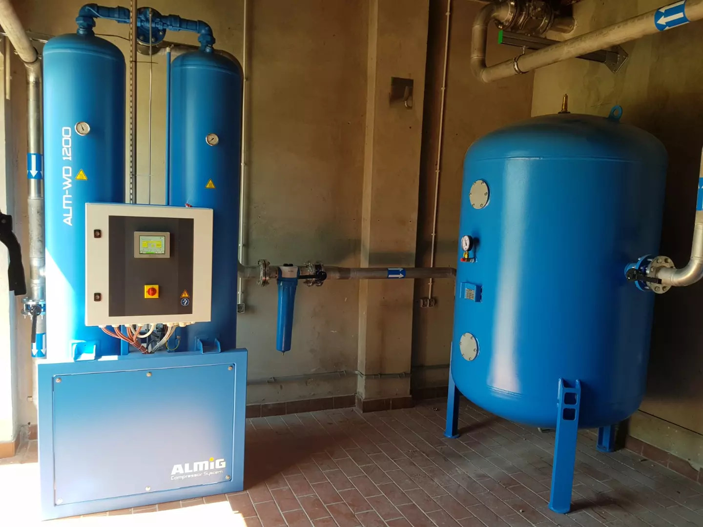 Kompresory w zakładzie produkcji farmaceutycznej