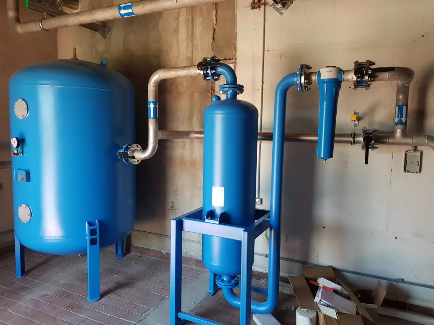 Kompresory w zakładzie produkcji farmaceutycznej