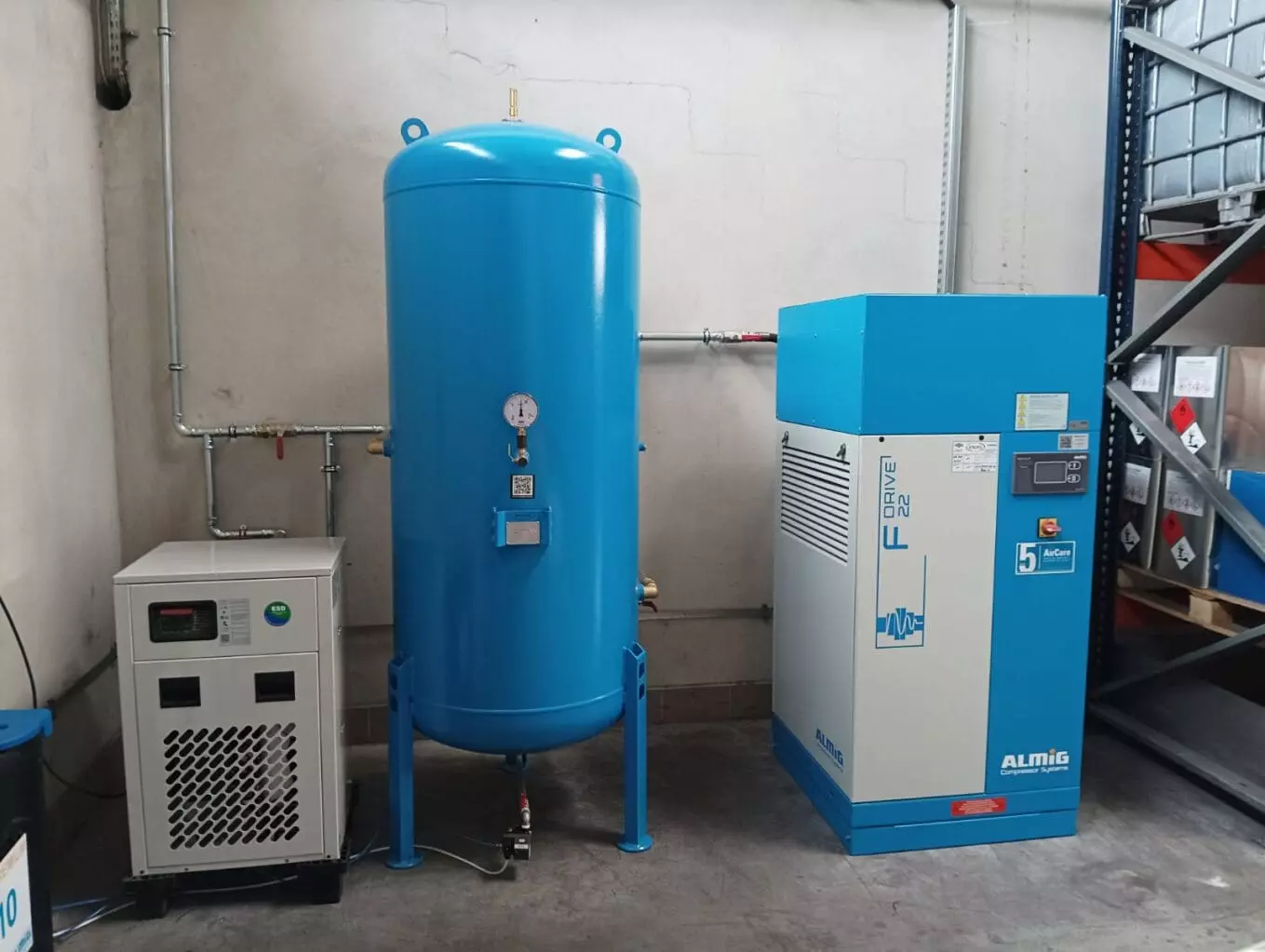 Sprężarkownia w zakładach przemysłu budowlanego