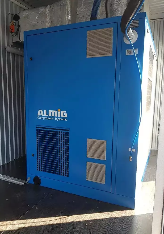 Stacja kontenerowa sprężarek w zakładach przeróbki odpadów pokopalnianych